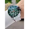 Daniel Klein DKISTE1857 Kadranı Yeşil Kordonu Gümüş Renk 47 Mm İç Göstergeleri Aktif Erkek Kol Saati