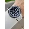 Ferrucci FCISTE351 Kadranı Lacivert Kordonu Gümüş Renk İç Göstergeleri Aktif 45 Mm Erkek Kol Saati