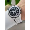 Ferrucci FCISTE352 Kadranı Siyah Kordonu Gümüş Renk İç Göstergeleri Aktif 45 Mm Erkek Kol Saati