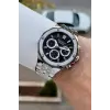 Ferrucci FCISTE352 Kadranı Siyah Kordonu Gümüş Renk İç Göstergeleri Aktif 45 Mm Erkek Kol Saati