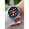 Daniel Klein DKISTE2062 Kasası Gümüş Kordonu Kırmızı Renk Android ve ios Uyumlu Hediye Paketli Akıllı Kol Saat