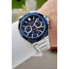 Ferrucci FCISTE408 43 Mm Kadranı Lacivert Kordonu Gümüş Renk İç Göstergeleri Aktif Erkek Kol Saati
