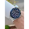 Ferrucci FCISTE408 43 Mm Kadranı Lacivert Kordonu Gümüş Renk İç Göstergeleri Aktif Erkek Kol Saati