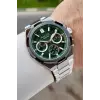 Ferrucci FCISTE409 43 Mm Kadranı Yeşil Kordonu Gümüş Renk İç Göstergeleri Aktif Erkek Kol Saati