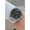 Kadranı Siyah Kordonu Gümüş Renk 43 Mm İç Göstergeleri Aktif Erkek Kol Saati
