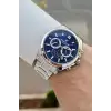Kadranı Lacivert Kordonu Gümüş Renk 43 Mm İç Göstergeleri Aktif Erkek Kol Saati