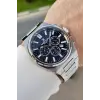 Daniel Klein DKISTE2012 Kadranı Lacivert Kordonu Gümüş Renk 43 Mm İç Göstergeleri Aktif Erkek Kol Saati