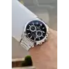 Kadranı Siyah Kordonu Gümüş Renk 43 Mm İç Göstergeleri Aktif Erkek Kol Saati
