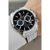 Kadranı Siyah Kordonu Gümüş Renk 43 Mm İç Göstergeleri Aktif Erkek Kol Saati