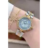 Gold Gümüş Renk 32 Mm Kadın Kol Saati ve Bileklik
