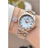 Rose Gümüş Renk 33 Mm Kadın Kol Saati ve Bileklik