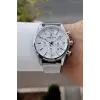 Gümüş Renk 43 Mm İç Göstergeleri Aktif Erkek Kol Saati