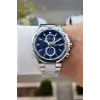 Kadranı Lacivert Kordonu Gümüş Renk 42 Mm İç Göstergeleri Aktif Erkek Kol Saati