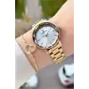 Gold Renk 34 Mm Kadın Kol Saati ve Bileklik
