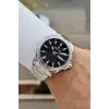 Kadranı Siyah Kordonu Gümüş Renk 43 Mm İç Göstergeleri Aktif Erkek Kol Saati