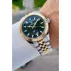 Kadranı Yeşil Kordonu Gold Gümüş Renk 42 Mm İç Göstergeleri Aktif Erkek Kol Saati