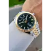 Kadranı Yeşil Kordonu Gold Gümüş Renk 42 Mm İç Göstergeleri Aktif Erkek Kol Saati