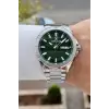 Kadranı Yeşil Kordonu Gümüş Renk 43 Mm İç Göstergeleri Aktif Erkek Kol Saati