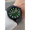 Kadranı Yeşil Kordonu Siyah Renk 43 Mm İç Göstergeleri Aktif Erkek Kol Saati