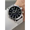 Kadranı Siyah Kordonu Gümüş Renk 43 Mm İç Göstergeleri Aktif Erkek Kol Saati
