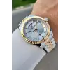 Gold Gümüş Renk 42 Mm İç Göstergeleri Aktif Erkek Kol Saati