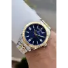 Kadranı Lacivert Kordonu Gold Gümüş Renk 42 Mm İç Göstergeleri Aktif Erkek Kol Saati