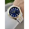 Kadranı Lacivert Kordonu Gold Gümüş Renk 42 Mm İç Göstergeleri Aktif Erkek Kol Saati