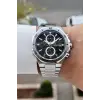 Kadranı Siyah Kordonu Gümüş Renk 42 Mm İç Göstergeleri Aktif Erkek Kol Saati
