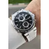 Kadranı Siyah Kordonu Gümüş Renk 42 Mm İç Göstergeleri Aktif Erkek Kol Saati