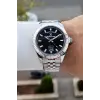 Kadranı Siyah Kordonu Gümüş Renk 42 Mm İç Göstergeleri Aktif Erkek Kol Saati