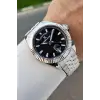 Kadranı Siyah Kordonu Gümüş Renk 42 Mm İç Göstergeleri Aktif Erkek Kol Saati