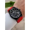 Kasası Siyah Kordonu Kırmızı Renk 44 Mm Göstergeleri Aktif Erkek Kol Saati