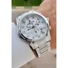 Gümüş Renk 44 Mm Göstergeleri Aktif Erkek Kol Saati
