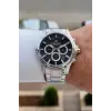 Kadranı Siyah Kordonu Gümüş Renk 44 Mm Göstergeleri Aktif Erkek Kol Saati