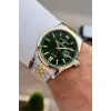 Kadranı Yeşil Kordonu Gold Gümüş Renk 43 mm Erkek Kol Saati