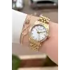Gold Renk 30 mm Kadın Kol Saati ve Bileklik