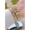 Gold Renk 30 mm Kadın Kol Saati ve Bileklik
