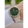 Santa Barbara Polo & Racquet Club Kadranı Yeşil Kordonu Gold Gümüş Renk 41 mm Renk Atmaz Oksitlenmez Çelik Erkek Kol Saati