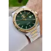 Santa Barbara Polo & Racquet Club Kadranı Yeşil Kordonu Gold Gümüş Renk 41 mm Renk Atmaz Oksitlenmez Çelik Erkek Kol Saati