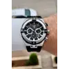 Santa Barbara Polo & Racquet Club Kasası Gümüş Kordonu Siyah Renk 45 mm Renk Atmaz Çelik Kasa Erkek Kol Saati