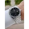 Santa Barbara Polo & Racquet Club Kadranı Siyah Kordonu Gümüş Renk 41 mm Renk Atmaz Oksitlenmez Çelik Erkek Kol Saati