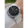 Santa Barbara Polo & Racquet Club Kadranı Siyah Kordonu Gümüş Renk 41 mm Renk Atmaz Oksitlenmez Çelik Erkek Kol Saati