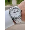 Santa Barbara Polo & Racquet Club Gümüş Renk 41 mm Renk Atmaz Oksitlenmez Çelik Erkek Kol Saati