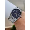 Kadranı Lacivert Kordonu Gümüş Renk 40 mm İç Göstergeleri Aktif Erkek Kol Saati
