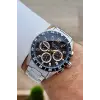 Kadranı Siyah Kordonu Gümüş Renk 43 mm İç Göstergeleri Aktif Erkek Kol Saati