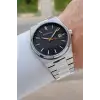 Kadranı Siyah Kordonu Gümüş Renk 40 mm İç Göstergeleri Aktif Erkek Kol Saati