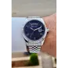 Kadranı Lacivert Kordonu Gümüş Renk 41 mm İç Göstergeleri Aktif Erkek Kol Saati