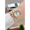 Gold Renk 30 Mm Kadın Kol Saati ve Hediye Bileklik