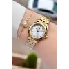 Santa Barbara Polo & Racquet Club Gold Renk 27,5 Mm Tam Çelik 5 ATM Su Geçirmez Kadın Kol Saati ve Bileklik