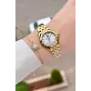 Santa Barbara Polo & Racquet Club Gold Renk 27,5 Mm Tam Çelik 5 ATM Su Geçirmez Kadın Kol Saati ve Bileklik